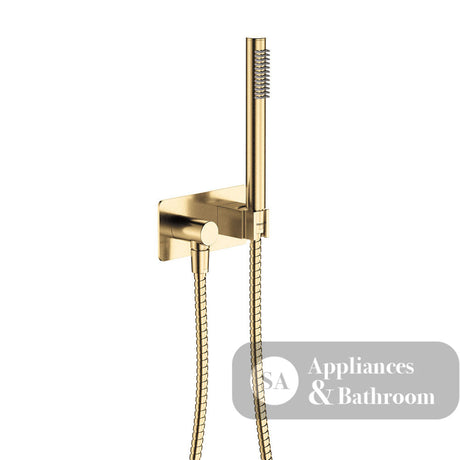 Fienza Isabella Hand Shower - Urban Brass - Isabella Hand Shower Soft Square Plate Brushed Brass - Hand Shower