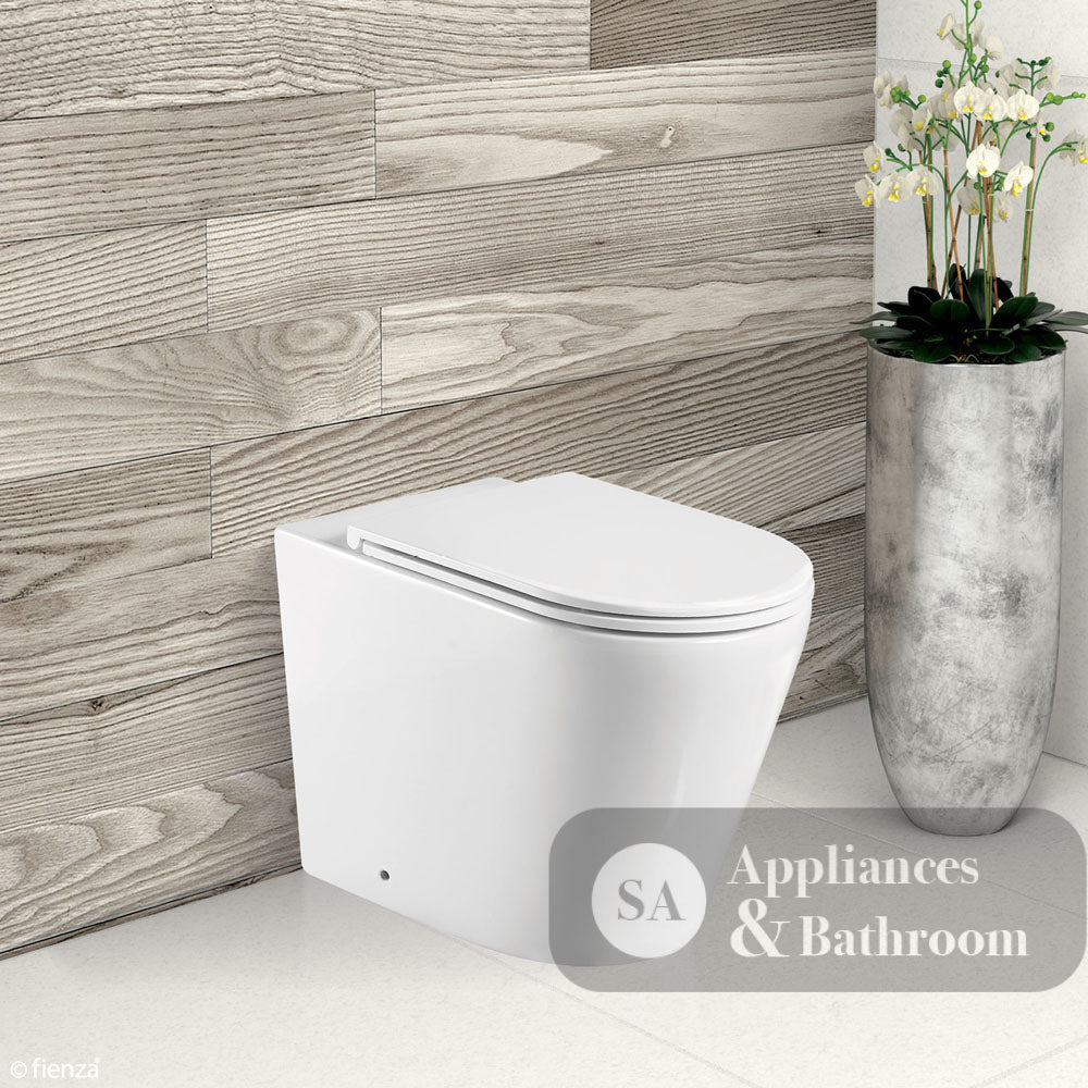 Fienza Isabella Wall-Faced Suite - Slim Seat Gloss White - Wall Faced Suite