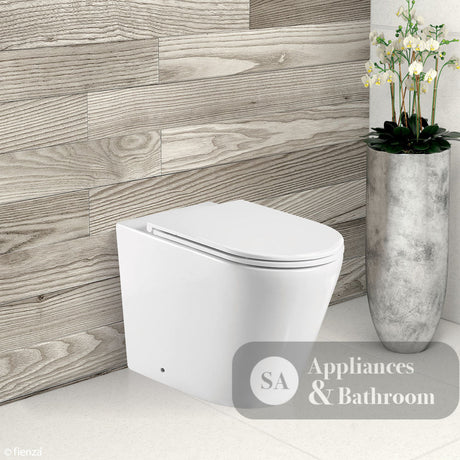 Fienza Isabella Wall-Faced Suite - Slim Seat Gloss White - Wall Faced Suite