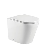 Fienza Isabella Wall-Faced Suite - Slim Seat Gloss White - Wall Faced Suite