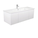 Fienza JOL120RW 1200 Joli Alina Satin White Wall-Hung Vanity - Vanity Units