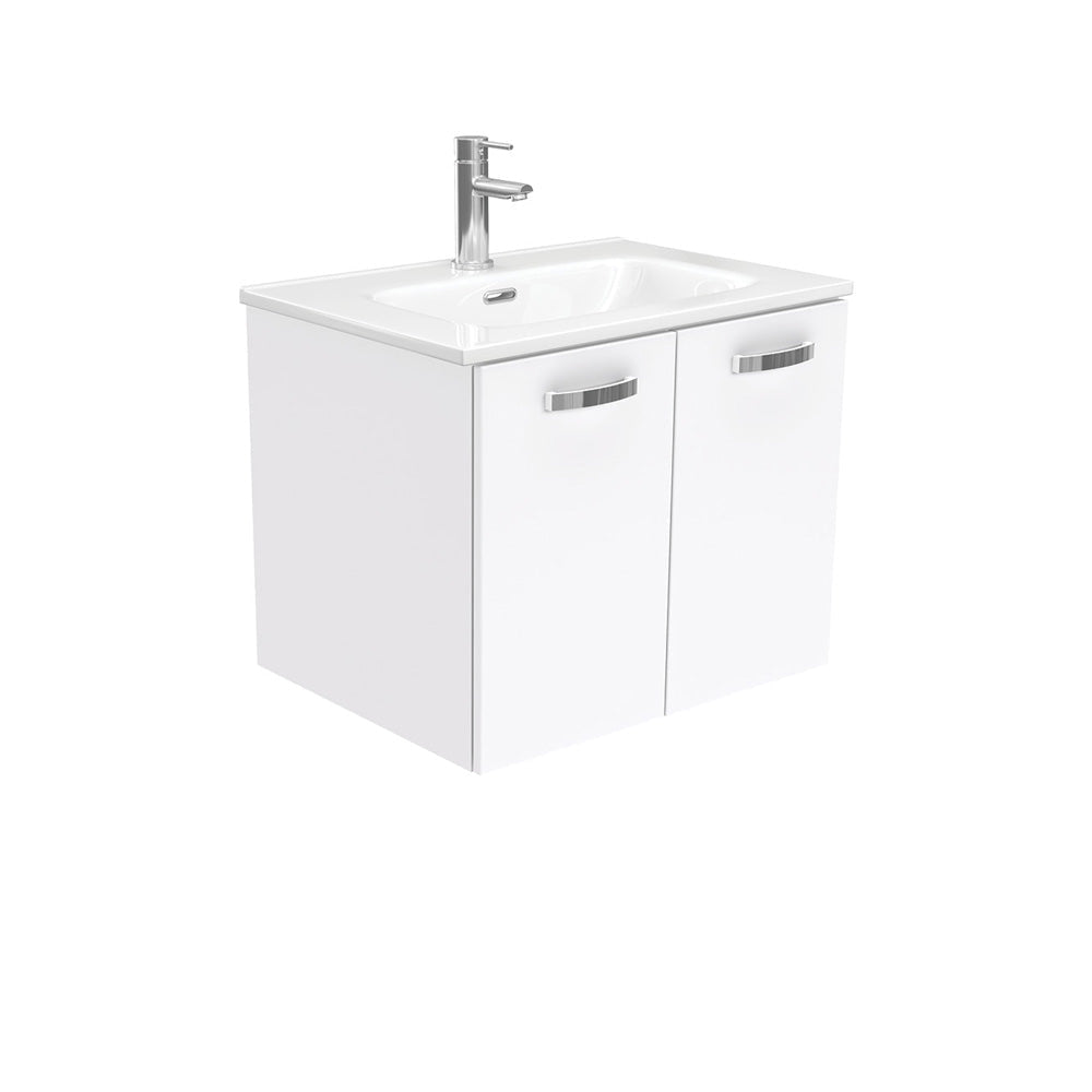 Fienza JOL60J Joli Unicab 600mm Wall Hung Vanity Gloss White - Vanity Units