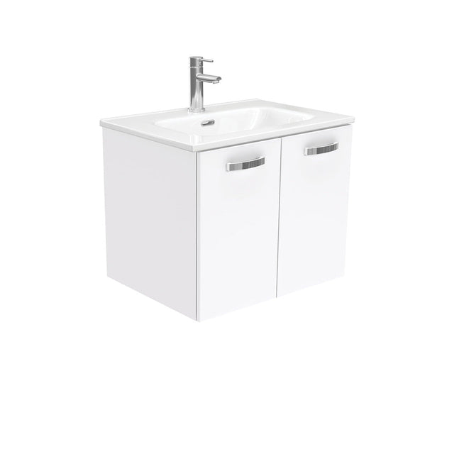 Fienza JOL60J Joli Unicab 600mm Wall Hung Vanity Gloss White - Vanity Units