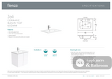 Fienza JOL60J Joli Unicab 600mm Wall Hung Vanity Gloss White - Vanity Units