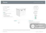 Fienza JOL60J Joli Unicab 600mm Wall Hung Vanity Gloss White - Vanity Units