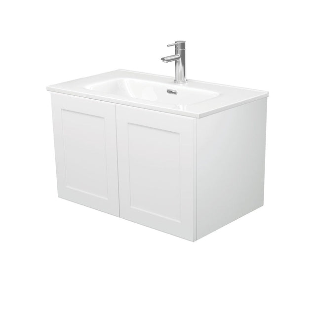 Fienza JOL75MR Joli Mila 750mm Wall Hung Vanity Unit Right Drawers White - Vanity Units