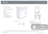 Fienza JOL75NKWL Joli Unicab 750 Vanity On Kickboard Left Drawers