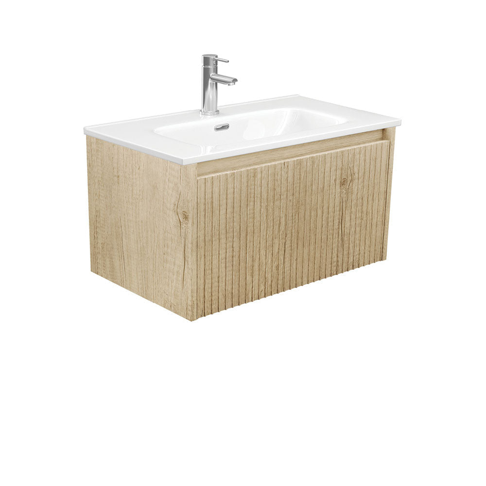 Fienza JOL75RSC Joli Alina Scandi Oak 750 Wall-Hung Vanity - Vanity Units