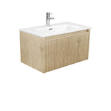 Fienza JOL75RSC Joli Alina Scandi Oak 750 Wall-Hung Vanity - Vanity Units