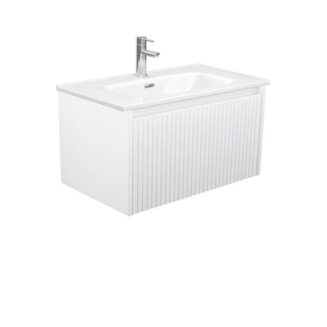 Fienza JOL75RW Joli Alina White 750 Wall-Hung Vanity - Vanity Units