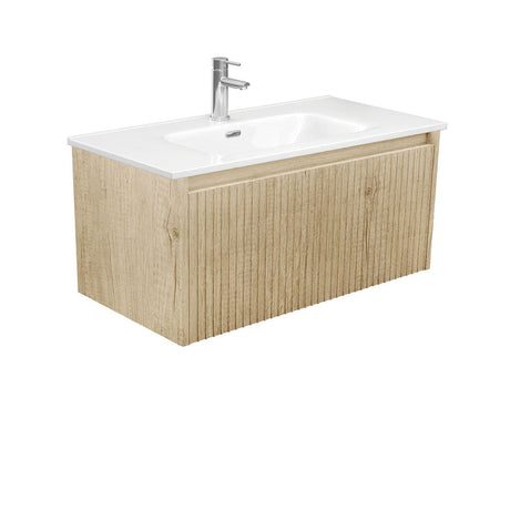 Fienza JOL90RSC Joli Alina Scandi Oak 900 Wall-Hung Vanity - Vanity Units