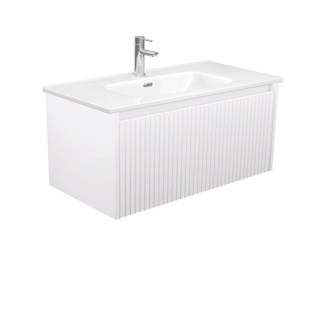 Fienza JOL90RW Joli Alina White 900 Wall-Hung Vanity - Vanity Units