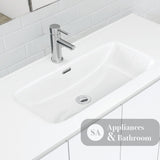 Fienza Joli Edge JOL60C 600mm Gloss White Vanity On Kickboard - Vanity Units