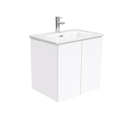 Fienza Joli Edge JOL60F 600mm Gloss White Wall Hung Vanity - Vanity Units