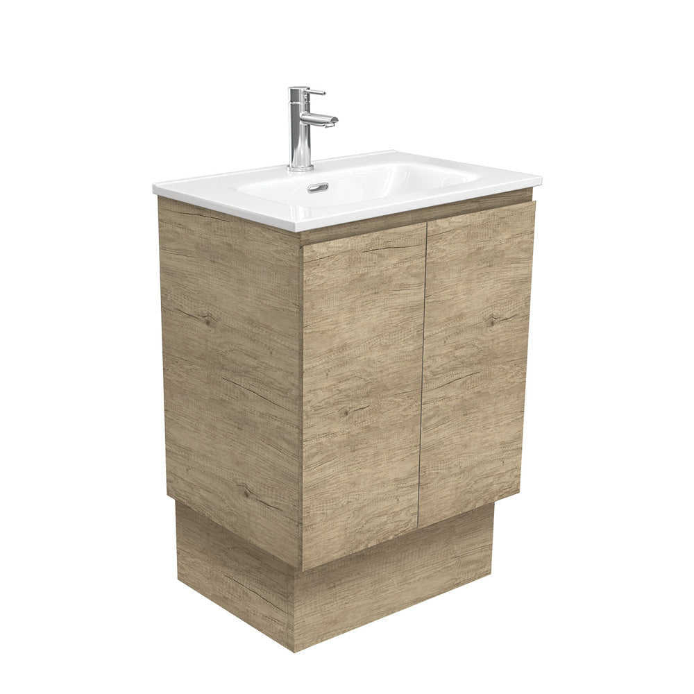 Fienza Joli Edge JOL60SK 600mm Scandi Oak Vanity On Kickboard - Vanity Units