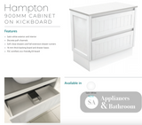 Fienza Joli Jol90Tk 900Mm Hampton Vanity Unit With Kickboard White - Special Order Units