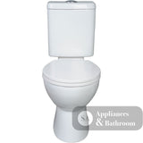 Fienza K001 Concealed S-Trap Stella Adjustable Link Toilet Suite 140-255mm Pan White - Toilet Suites
