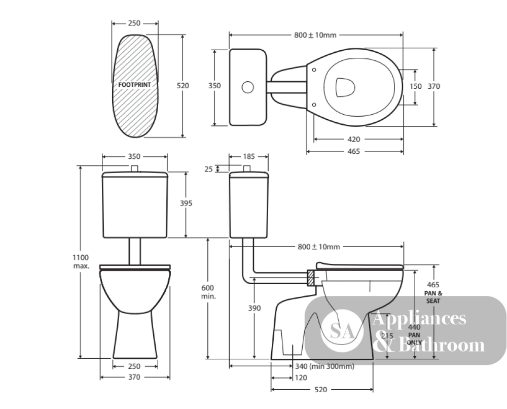 Fienza K001S Stella Senior Adjustable Link Suite - Adjustable Link Suite