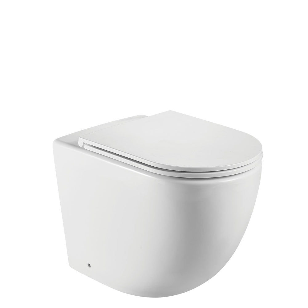 Fienza K002376MW-PS Koko Matte White Wall-Faced Toilet Suite P-Trap - In Wall Toilets