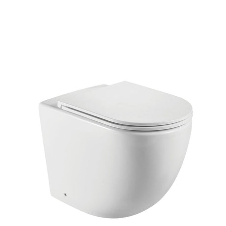 Fienza K002376MW-PS Koko Matte White Wall-Faced Toilet Suite P-Trap - In Wall Toilets