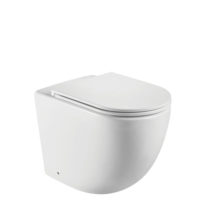 Fienza K002376MWA-PS Koko Matte White Wall-Faced Toilet Suite S-Trap - In Wall Toilets
