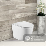 Fienza K002376MWA-PS Koko Matte White Wall-Faced Toilet Suite S-Trap - In Wall Toilets