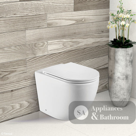 Fienza K002376MWA-PS Koko Matte White Wall-Faced Toilet Suite S-Trap - In Wall Toilets
