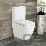 Fienza K002B Koko S-Trap 160-230mm Toilet Suite White - Chrome Buttons - Toilet Suites