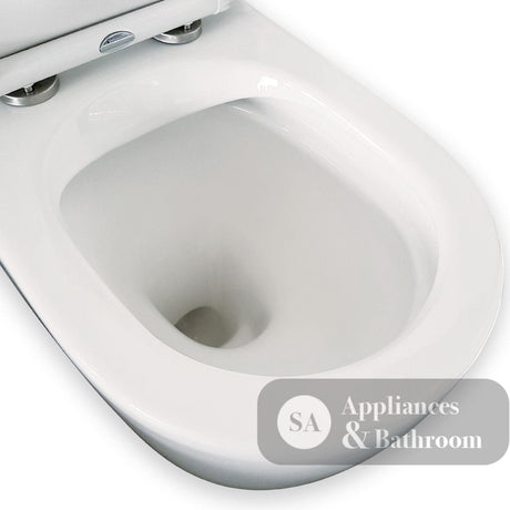 Fienza K002B Koko S-Trap 160-230mm Toilet Suite White - Chrome Buttons - Toilet Suites