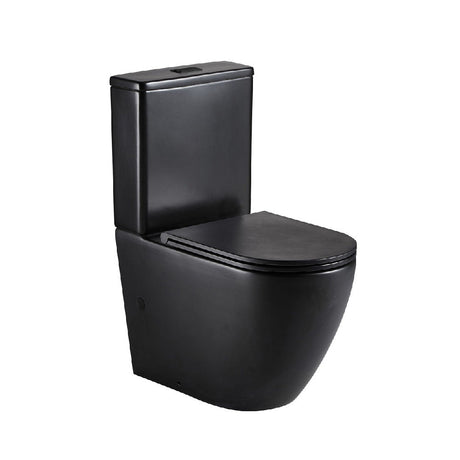 Fienza K002MBA Koko S Trap 90-160 Toilet Suite Matte Black - Toilet Suites