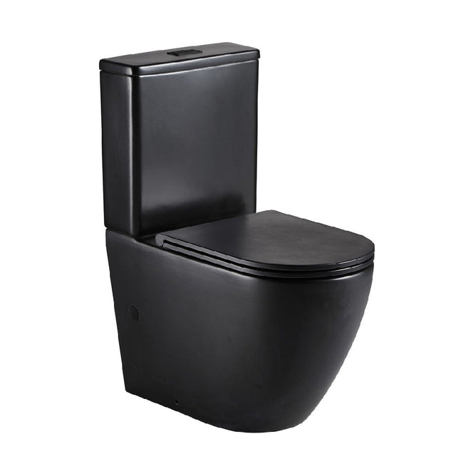 Fienza K002MBB Koko S Trap 160-230 Toilet Suite Matte Black - Toilet Suites