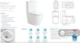 Fienza K003B-2 Empire Thin Seat S-Trap 160-230mm Toilet Suite - Toilet Suites