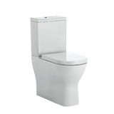 Fienza K005A Delta S-Trap 90-160mm Toilet Suite White - Chrome Buttons - Toilet Suites