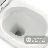 Fienza K005A Delta S-Trap 90-160mm Toilet Suite White - Chrome Buttons - Toilet Suites