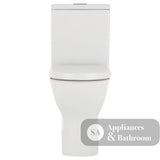 Fienza K005B Delta S-Trap 160-230mm Toilet Suite White - Chrome Buttons - Toilet Suites