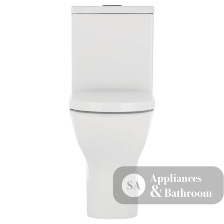 Fienza K005B Delta S-Trap 160-230mm Toilet Suite White - Chrome Buttons - Toilet Suites
