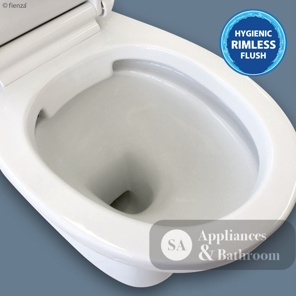 Fienza K009 Close Coupled Stella S-Trap Rimless Toilet White - Toilet Suites