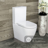Fienza K011A Alix Extended Height S-Trap 90-160mm Toilet Suite White - Toilet Suites