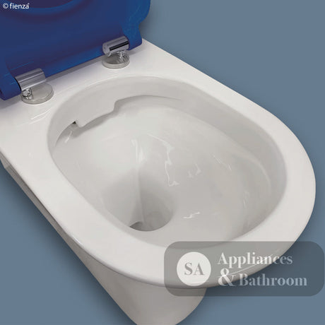 Fienza K013A Delta Care Back to Wall Toilet Suite S Trap Blue Seat - Back-To-Wall Toilet