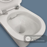 Fienza K013WP Delta Care Back to Wall Toilet Suite S Trap 90-280 White Seat Raised Buttons - Back-To-Wall Toilet