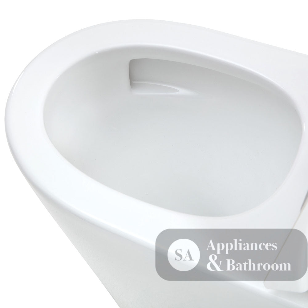 Fienza K015A-2 Isabella Junior Tornado Back to Wall Rimless Toilet with Anti-Vandal Kit S-Trap 90-160 Gloss White