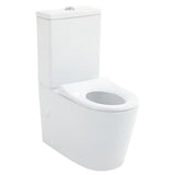 Fienza K015P-2 Isabella Junior Tornado Back to Wall Rimless Toilet W Anti-Vandal Kit P-Trap Gloss White - Toilet Suites