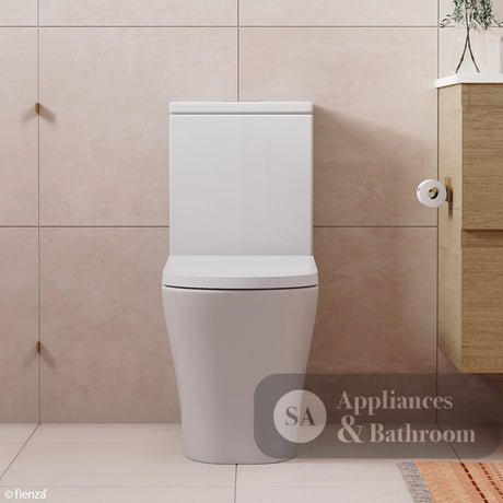 Fienza K018B Chloe S-Trap 160-230mm Back to Wall Toilet White - Toilet Suites
