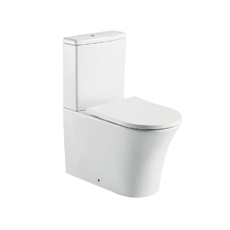 Fienza K018P Chloe Back to Wall P-Trap Toilet White - Toilet Suites