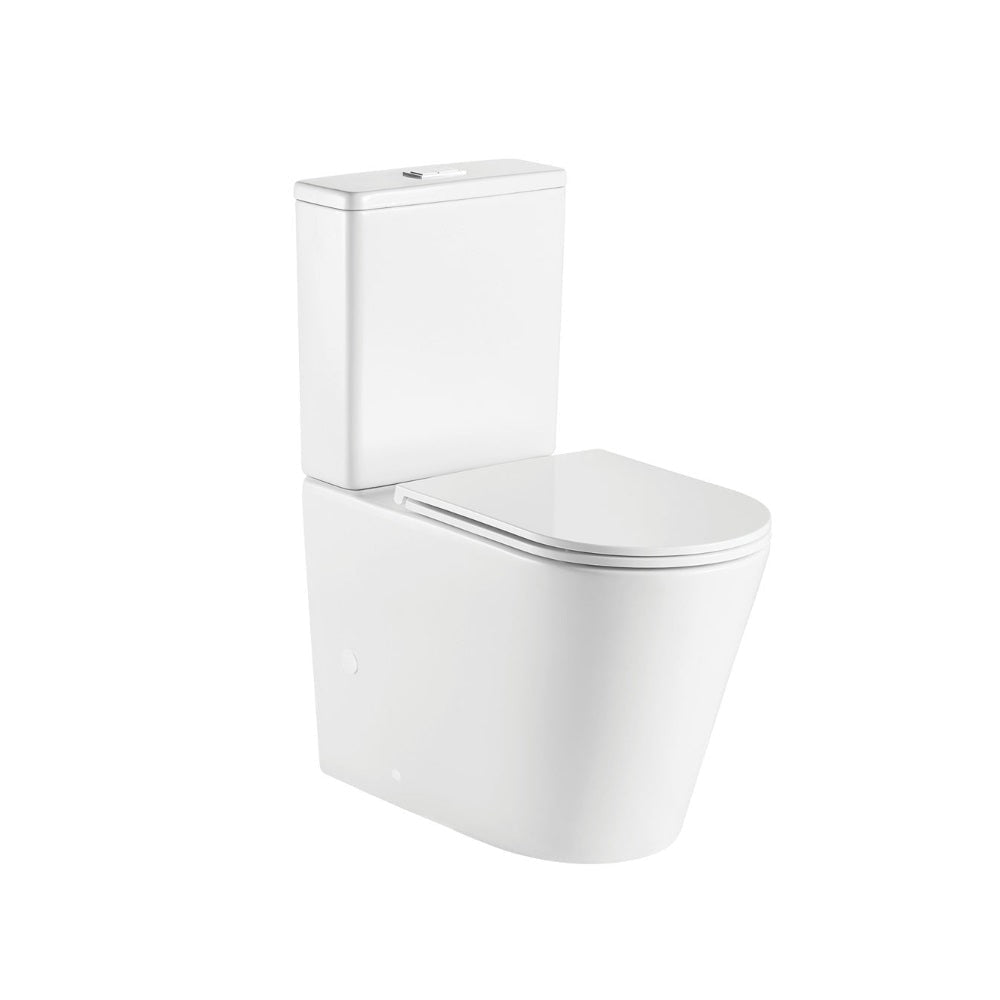 Fienza K021A Kaya Back to Wall S Trap 90-160mm Toilet White - Toilet Suites