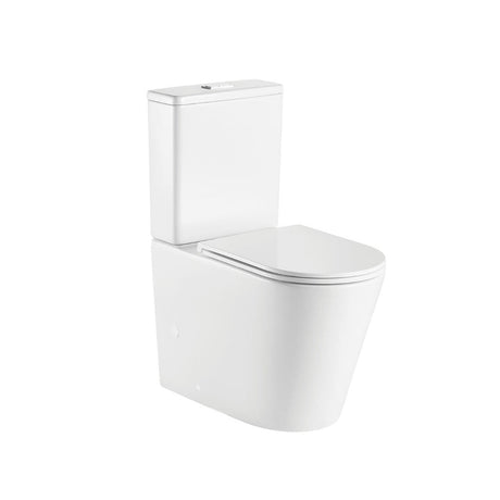 Fienza K021A Kaya Back to Wall S Trap 90-160mm Toilet White - Toilet Suites