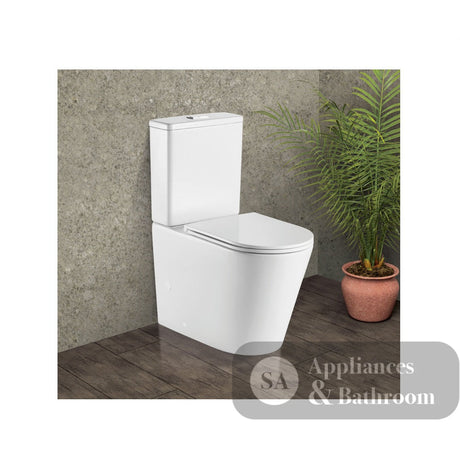 Fienza K021A Kaya Back to Wall S Trap 90-160mm Toilet White - Toilet Suites