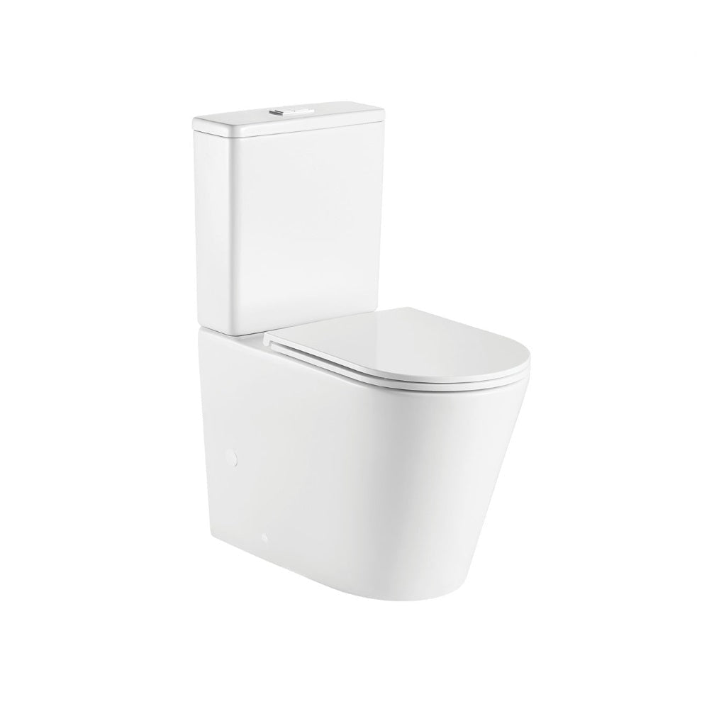 Fienza K021B Kaya S Trap 160-230mm Back to Wall Toilet White - Toilet Suites