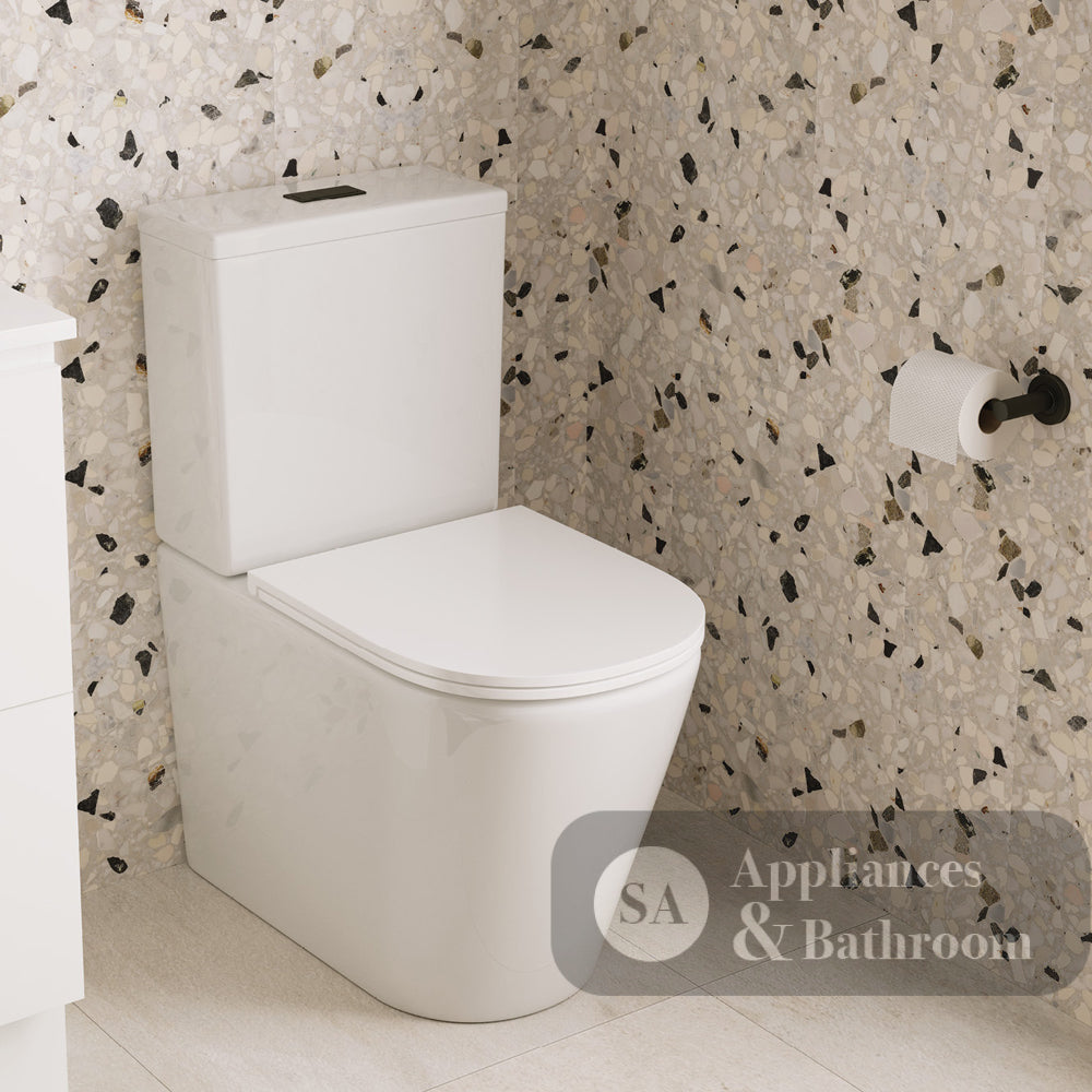 Fienza K021B Kaya S Trap 160-230mm Back to Wall Toilet White - Toilet Suites
