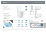 Fienza K021GEA Geberit Kaya Tornado Back to Wall Toilet Suite Slim Seat S Trap 90-160 Gloss White - Toilet Suites